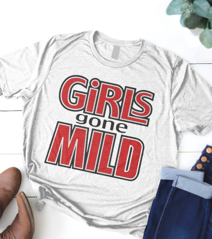 Girls Gone Mild Retro Typography T-Shirt