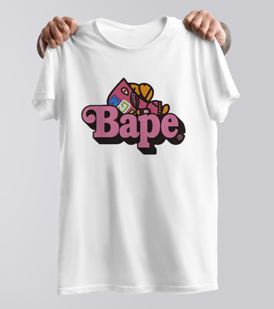 Bape Pink Shark Milo WGM T-Shirt