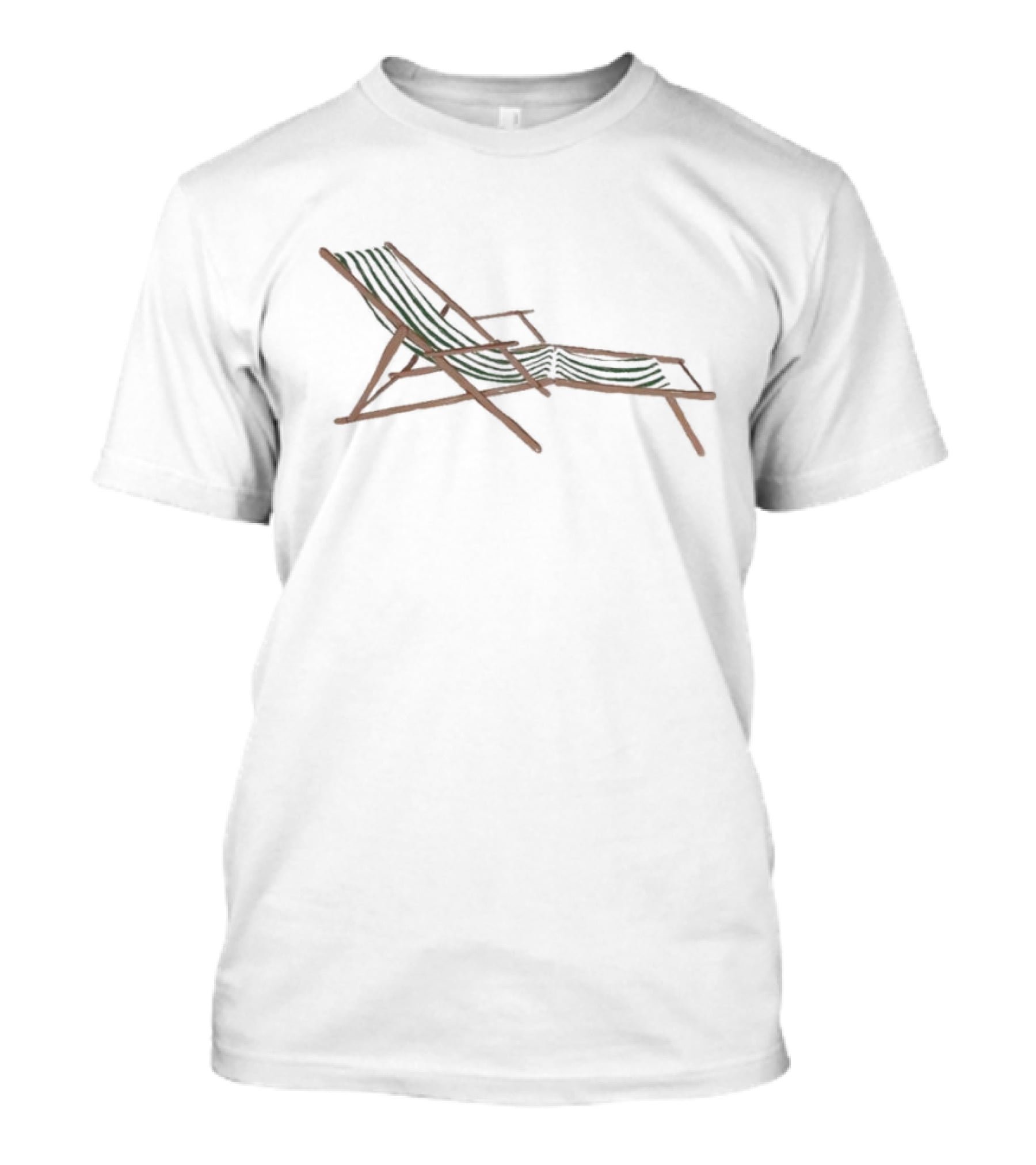 LA Siesta Striped Deck Chair Relaxation T-Shirt