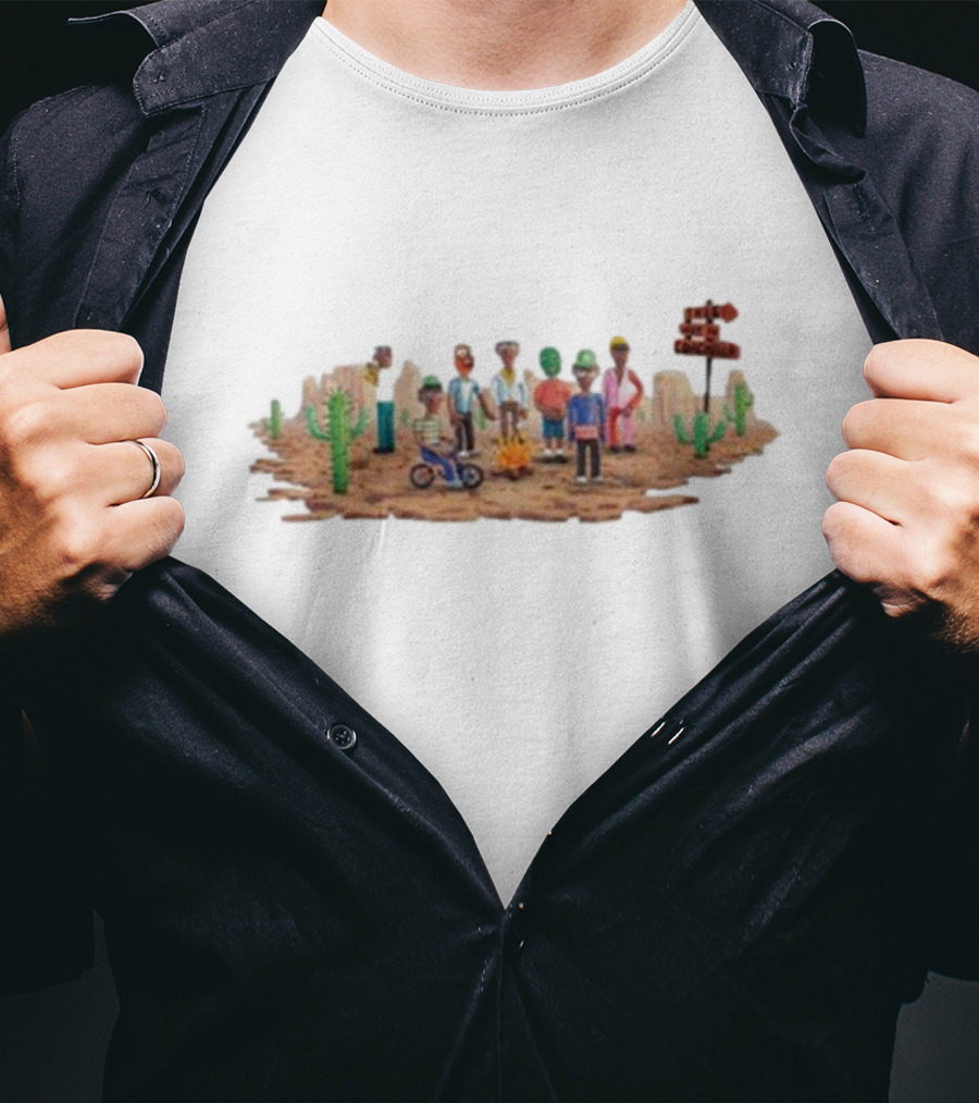 Livestream Tyler, The Creator Claymation Desert Scene T-Shirt