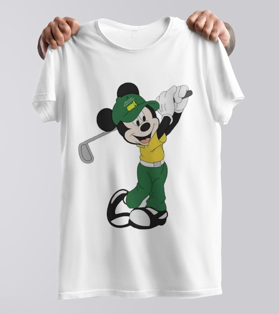 Mickey Mouse Golf Masters Tournament Iconic Swing T-Shirt