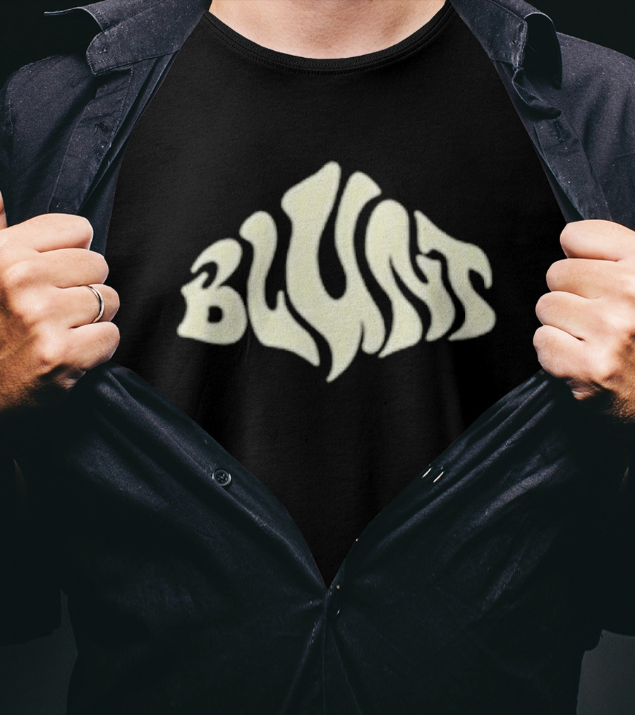 Blunt Psychedelic Typography Unknown Valley T-Shirt