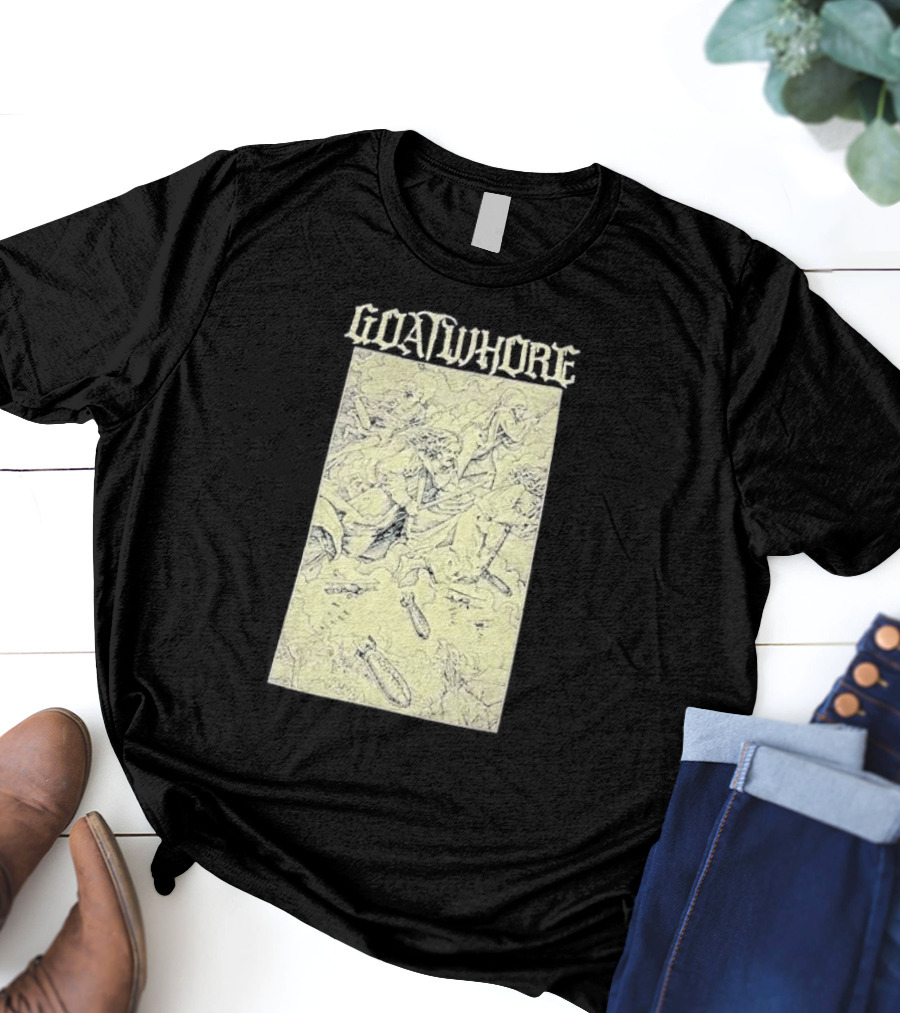 Goatwhore Band Illustration With Mythical Figures And Creatures T-Shirt