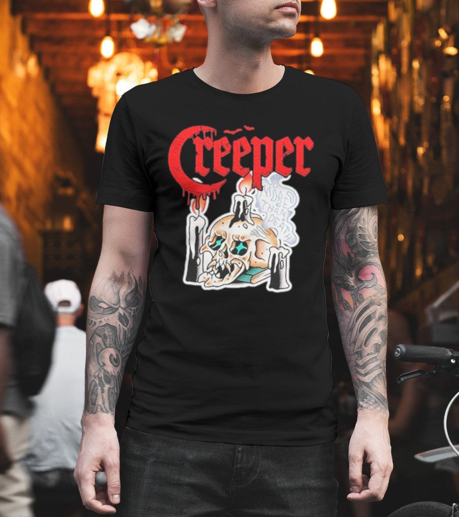 Creeper Skull Candle More Than Death Friday 13th T-Shirt