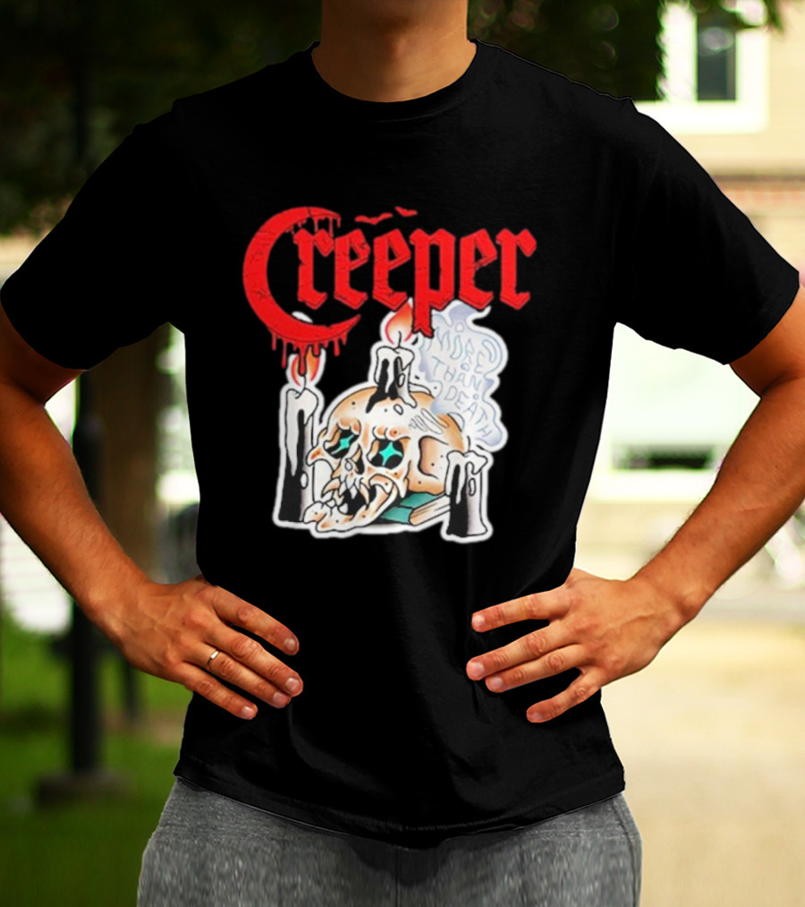 Creeper Skull Candle More Than Death Friday 13th T-Shirt