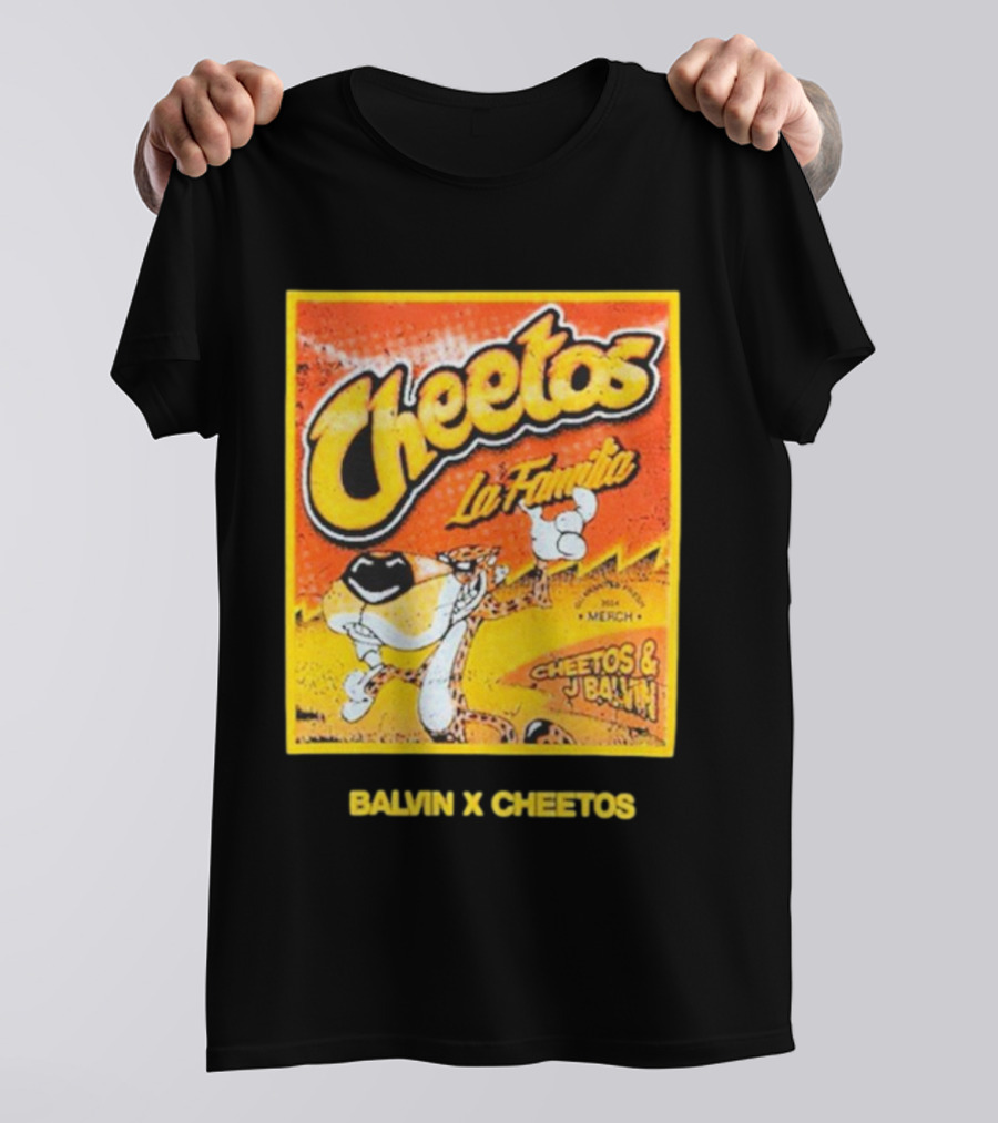 Cheetos La Familia Merch Balvin X Cheetos Collaboration T-Shirt