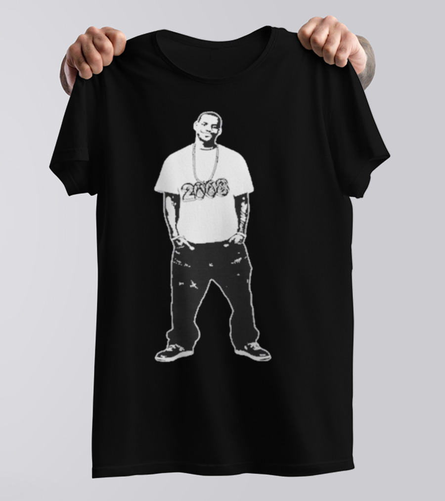 Le8ron 2008 Basketball Icon With 2008 Chain T-Shirt