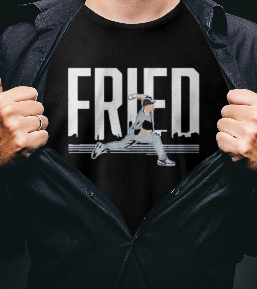 Max Fried New York Baseball Pitcher Action T-Shirt
