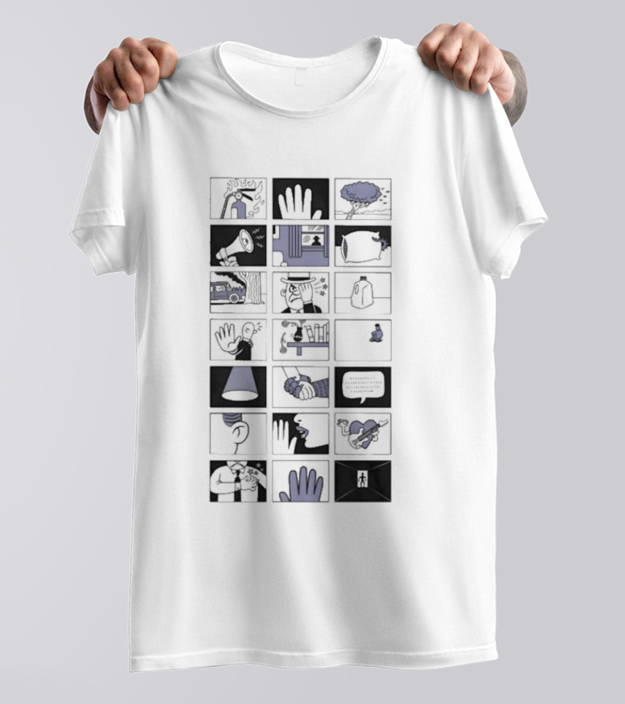 Fingertips: Visual Storyboard Of Hand Motifs And Everyday Life T-Shirt