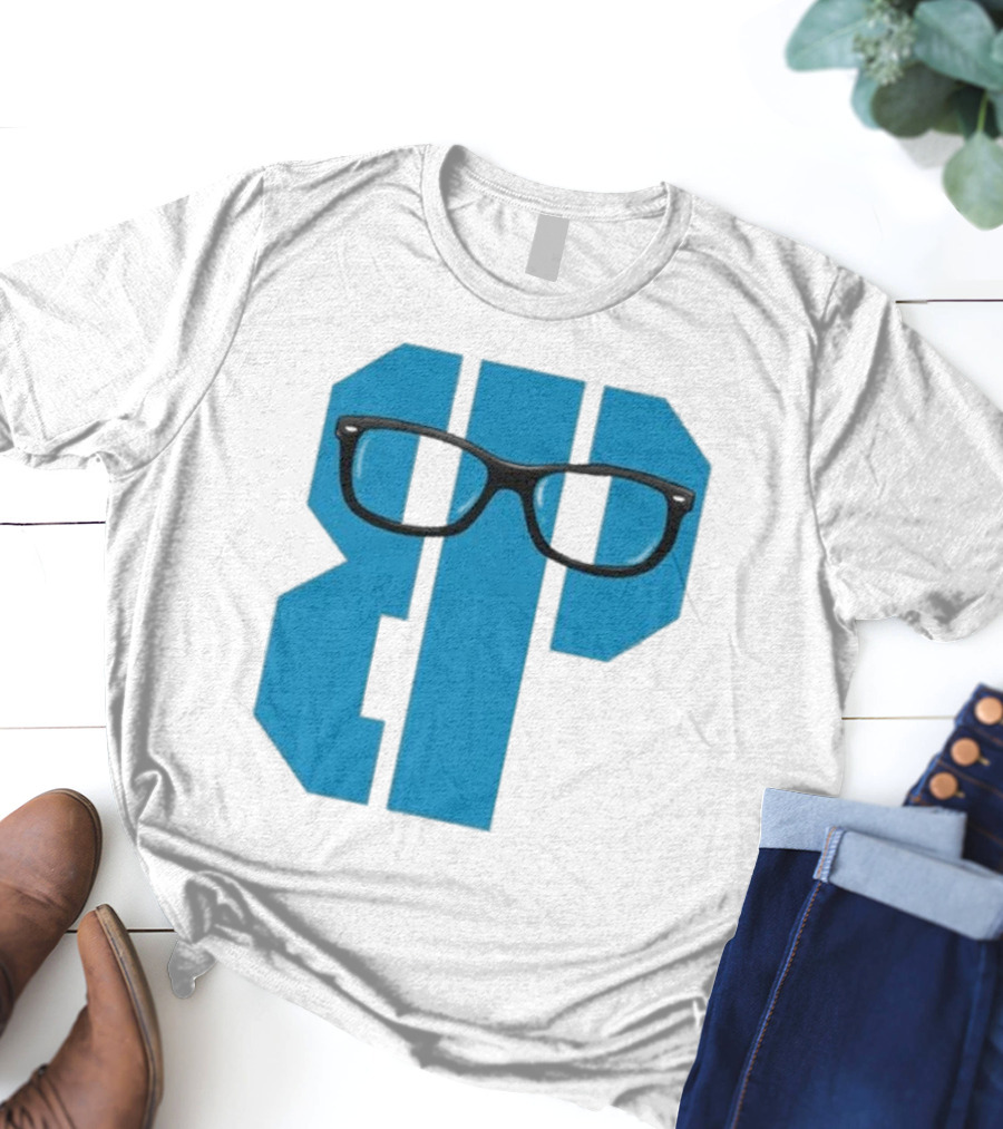 Projects X Weezer Framed Blue Block With Glasses T-Shirt