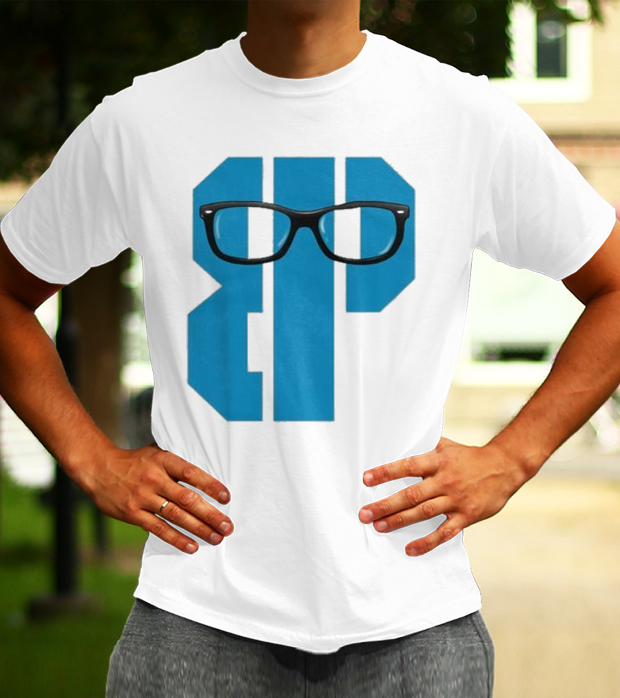 Projects X Weezer Framed Blue Block With Glasses T-Shirt