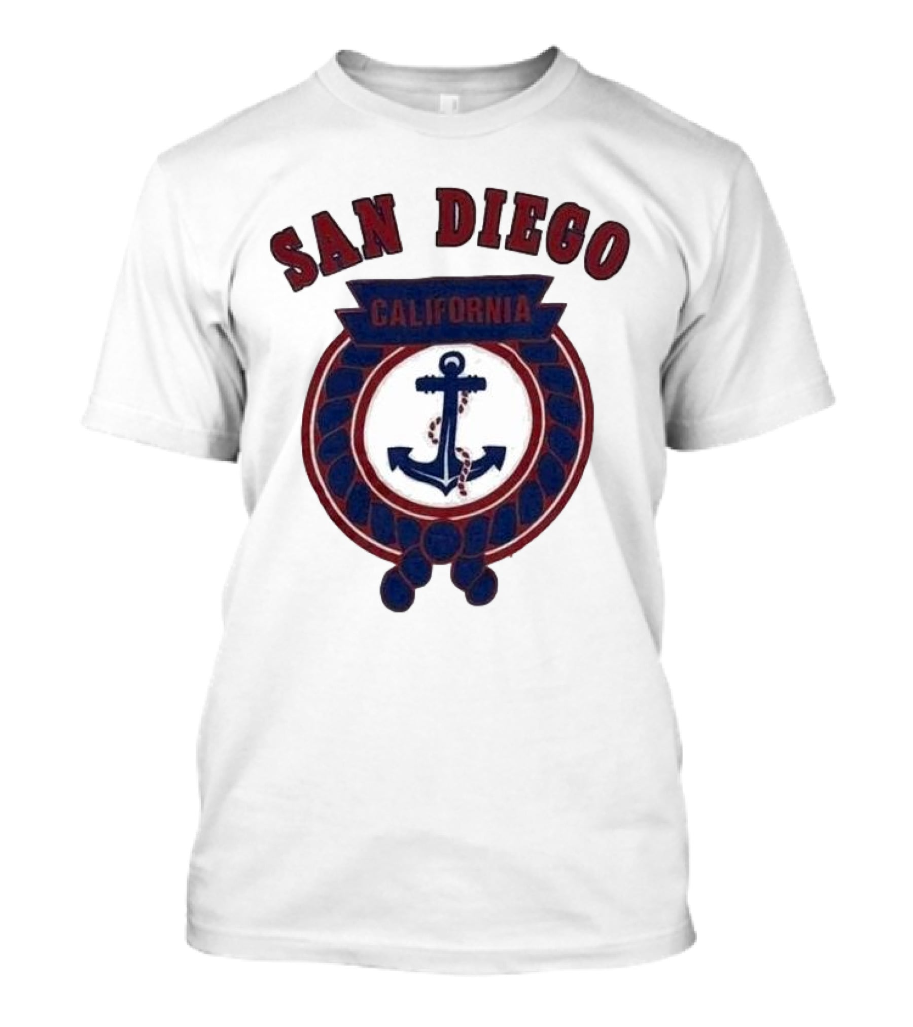 San Diego California Anchor Emblem T-Shirt