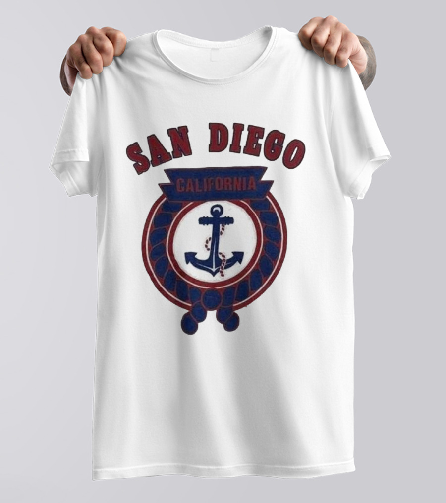 San Diego California Anchor Emblem T-Shirt