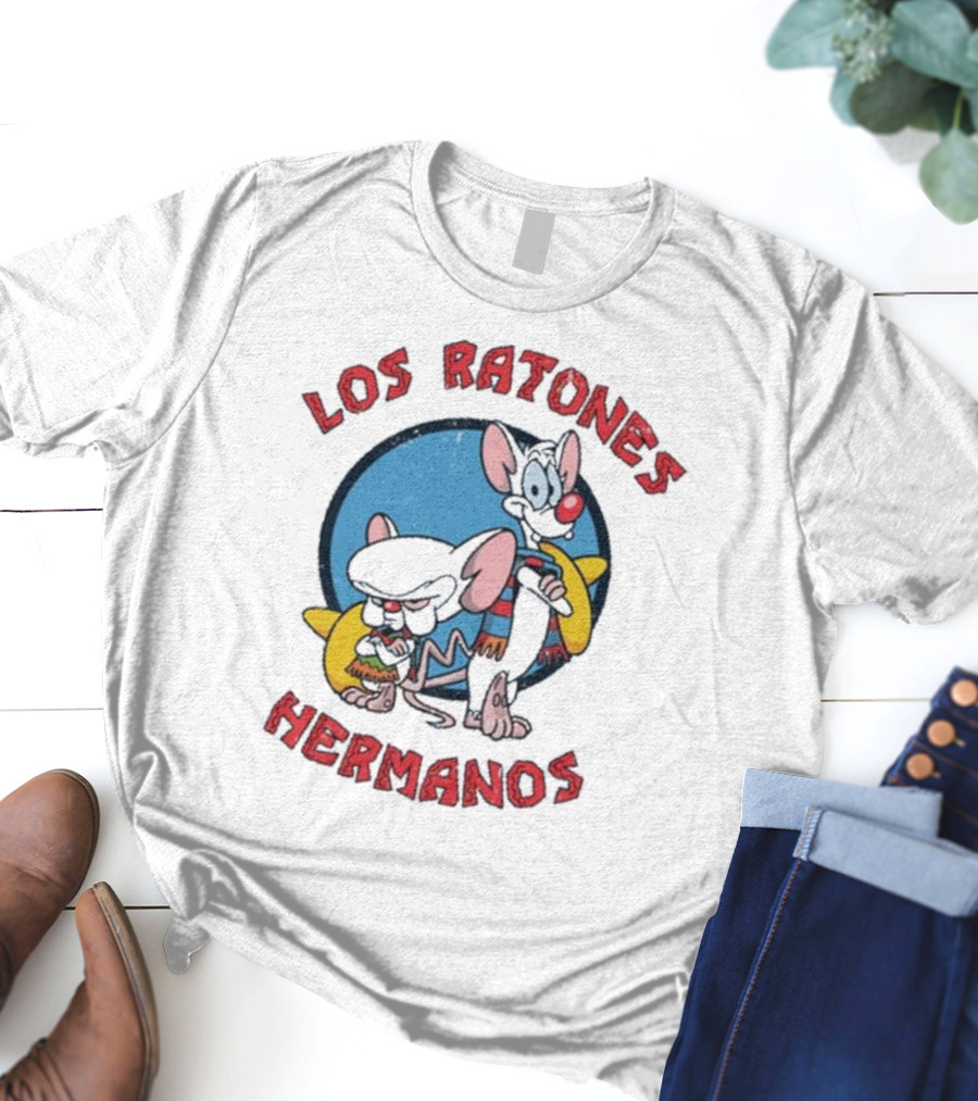 Los Ratones Hermanos Pinky And The Brain Crossover T-Shirt