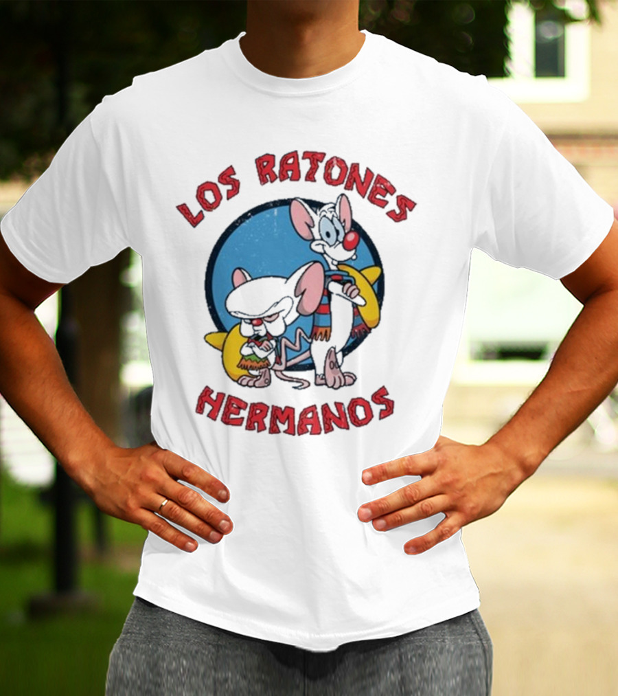 Los Ratones Hermanos Pinky And The Brain Crossover T-Shirt