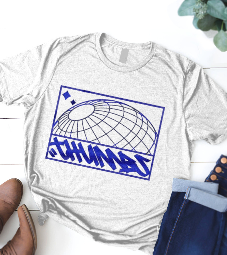 Thumbs Global Tag Graffiti Style Blue Globe T-Shirt