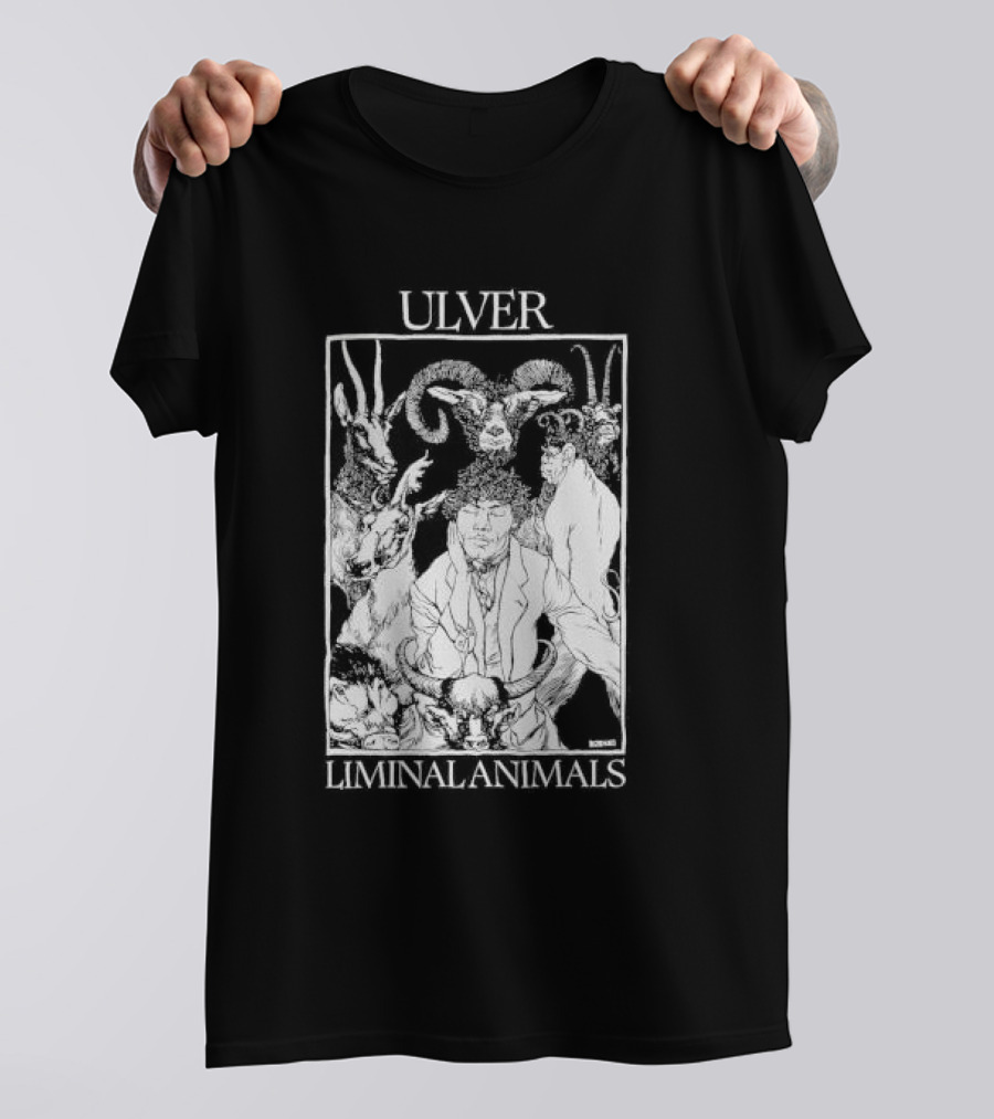Ulver Liminal Animals Intricate Illustration Mystical Creatures T-Shirt