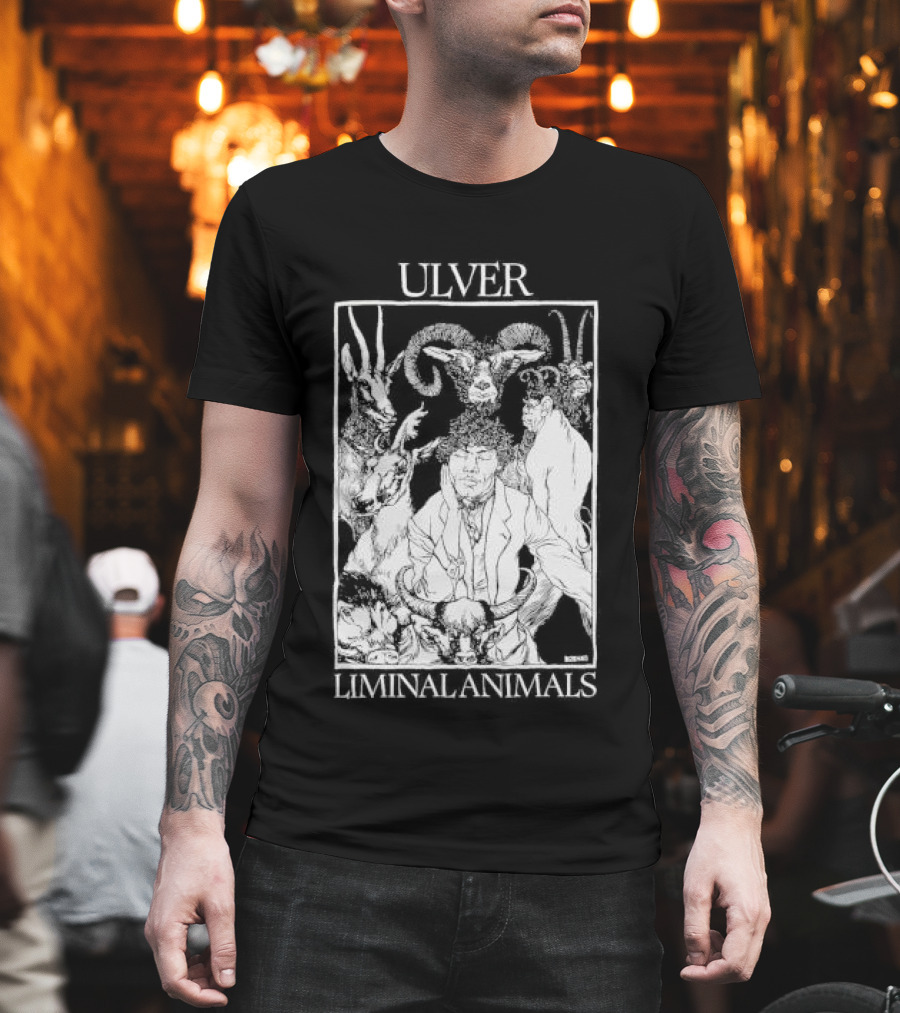 Ulver Liminal Animals Intricate Illustration Mystical Creatures T-Shirt