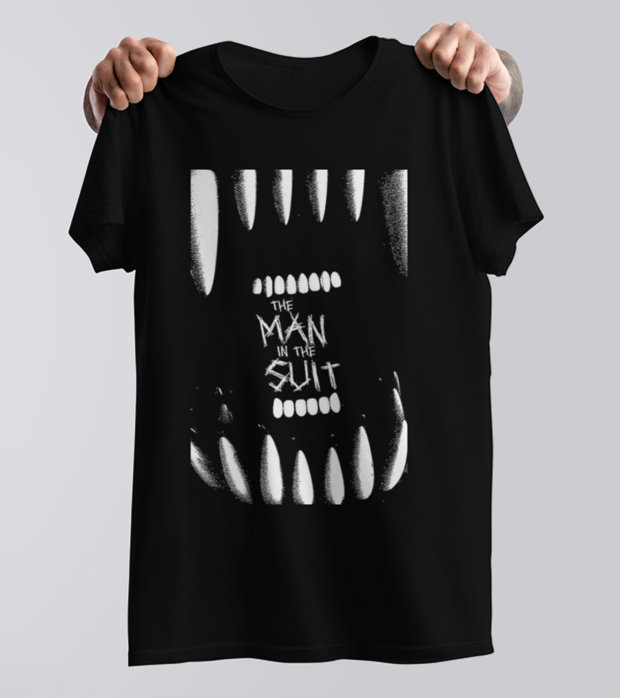 The Man In The Suit Within Monstrous Jaws T-Shirt