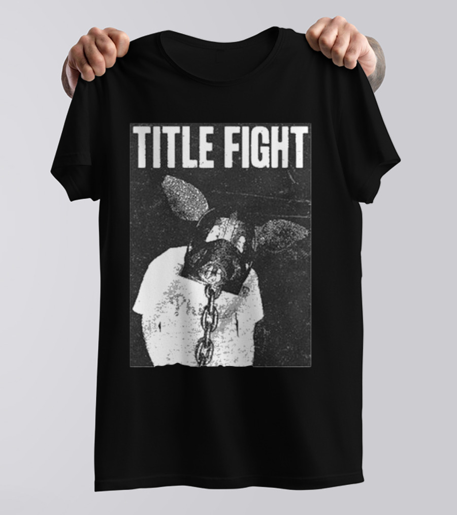 TITLE FIGHT CHAINED PIG MASK T-Shirt