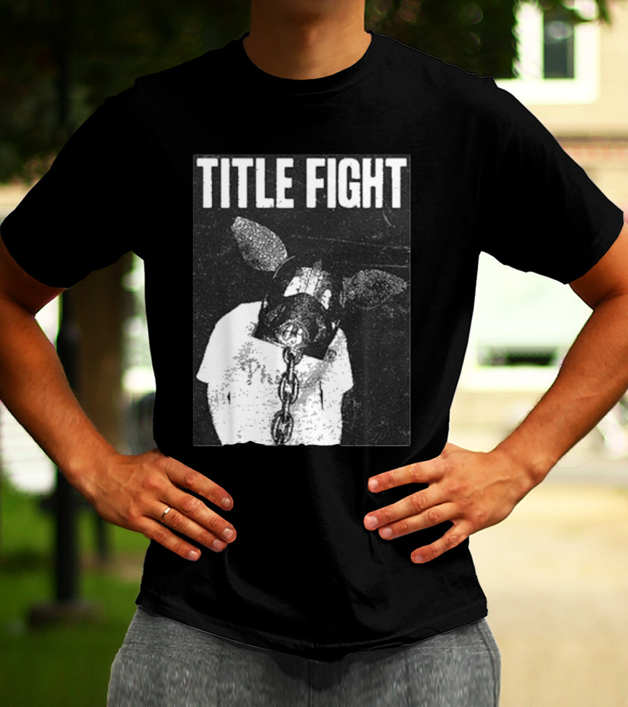 TITLE FIGHT CHAINED PIG MASK T-Shirt