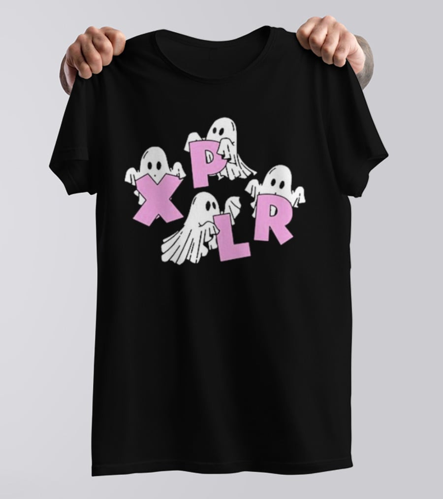 Xplr Ghosts With Pink Letters T-Shirt
