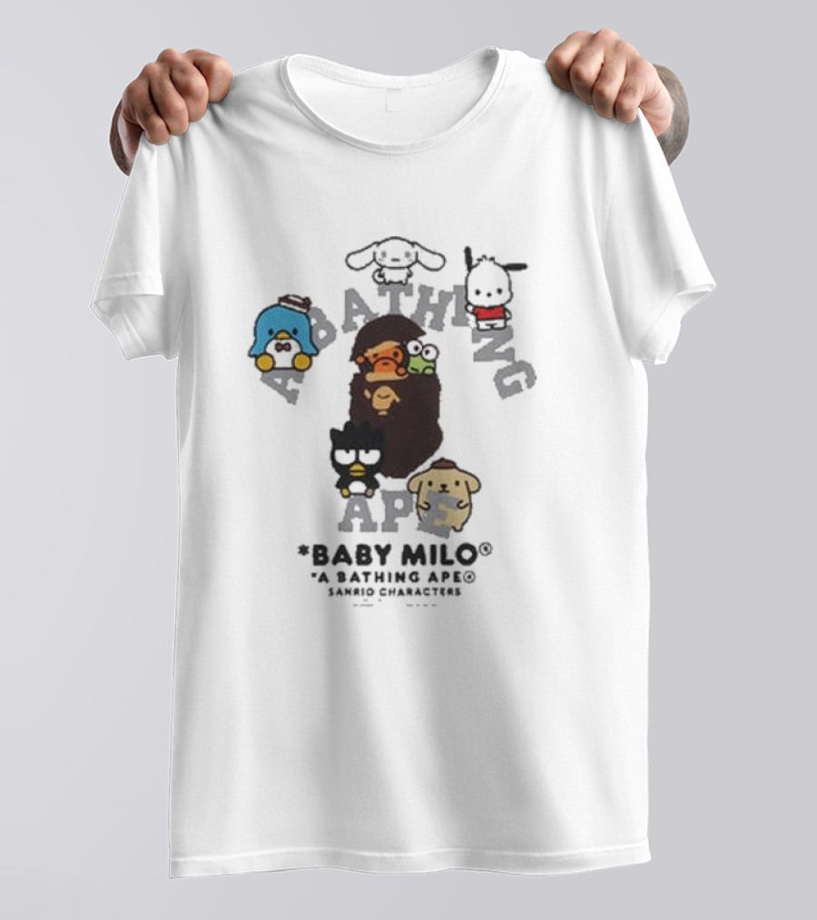 Baby Milo A Bathing Ape With Sanrio Characters Collaboration T-Shirt