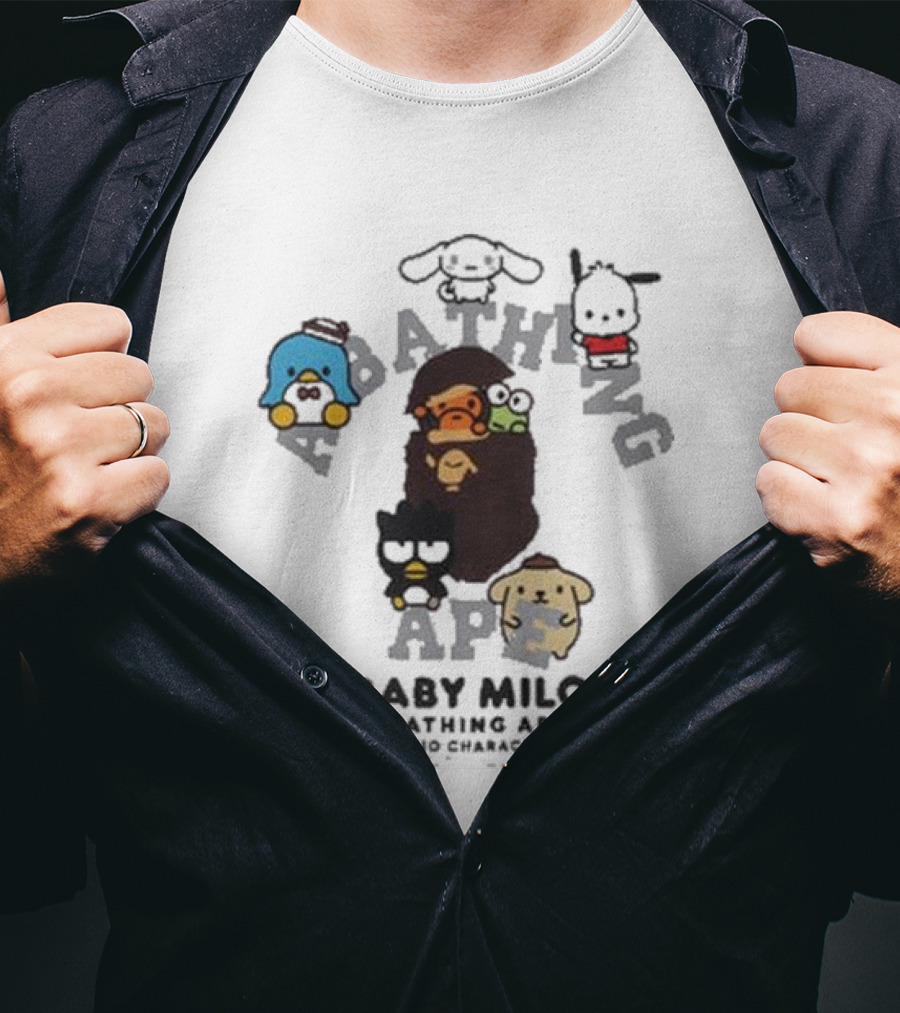 Baby Milo A Bathing Ape With Sanrio Characters Collaboration T-Shirt