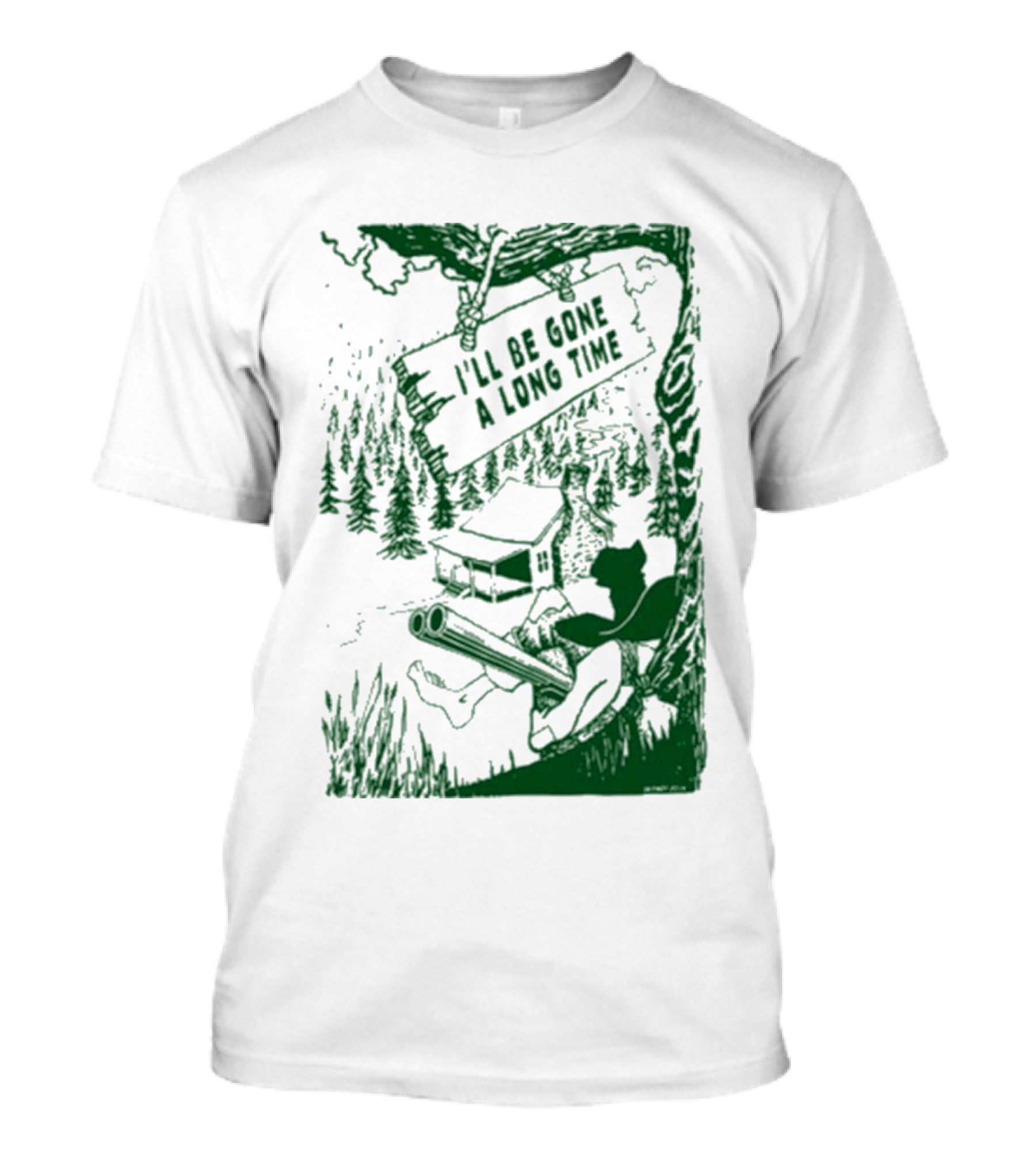 Billy Strings I'll Be Gone A Long Time Cabin Forest Scene T-Shirt