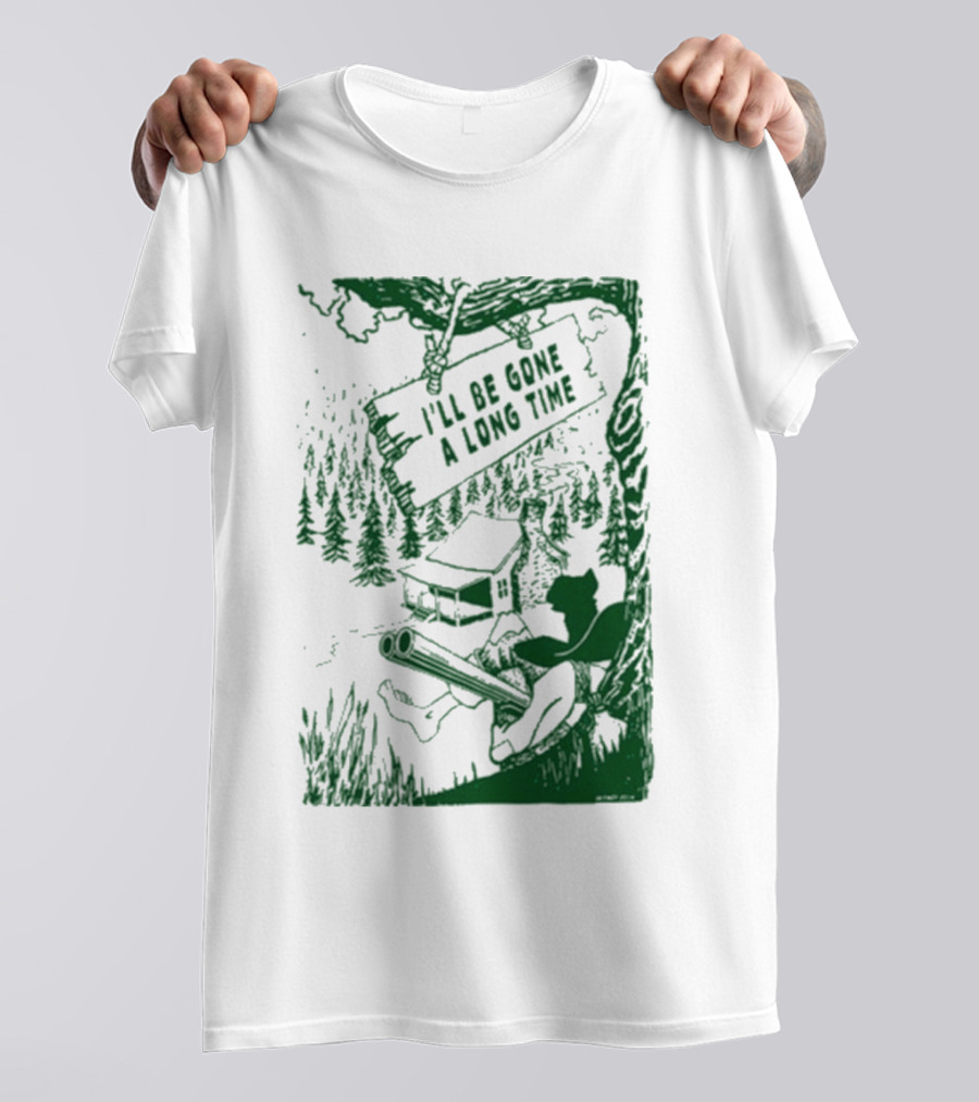 Billy Strings I'll Be Gone A Long Time Cabin Forest Scene T-Shirt
