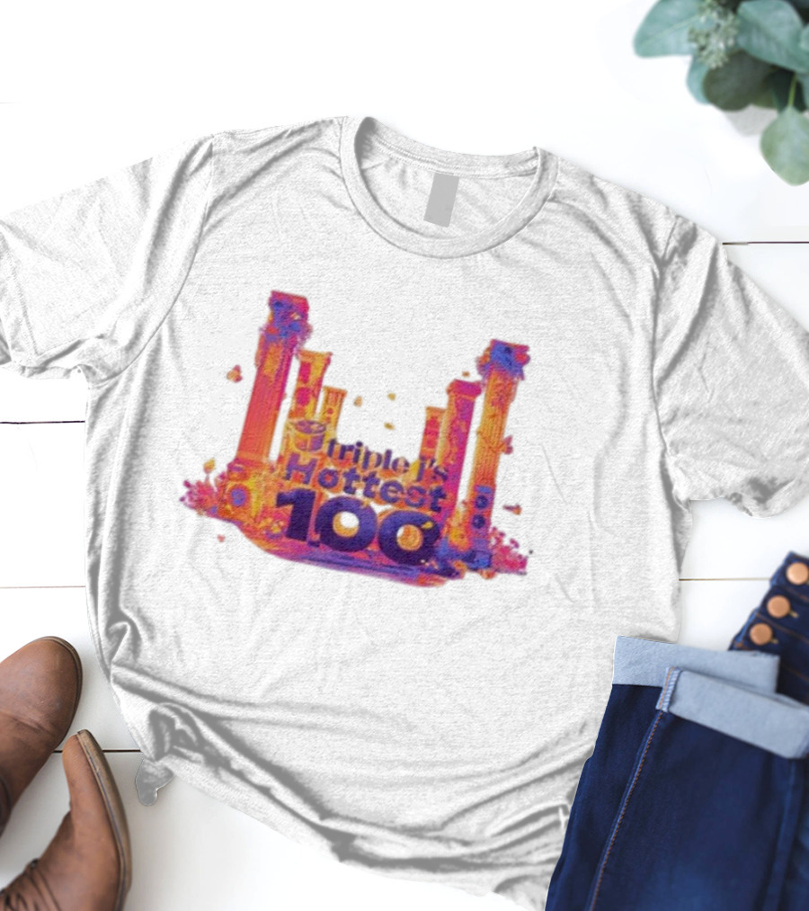Triple J's Hottest 100 Vibrant Pillars T-Shirt