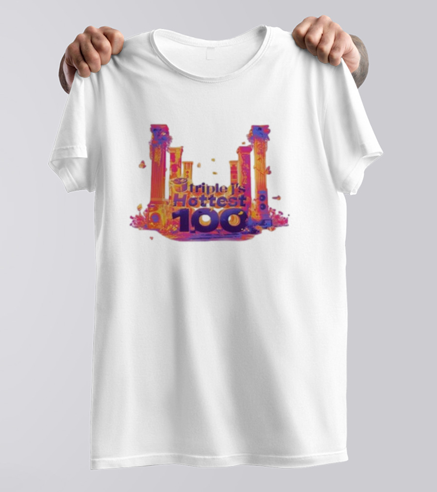 Triple J's Hottest 100 Vibrant Pillars T-Shirt
