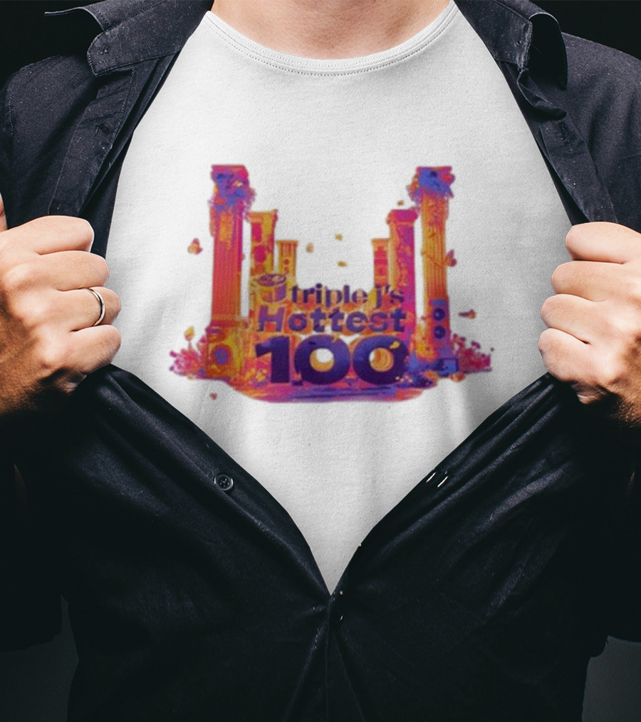 Triple J's Hottest 100 Vibrant Pillars T-Shirt
