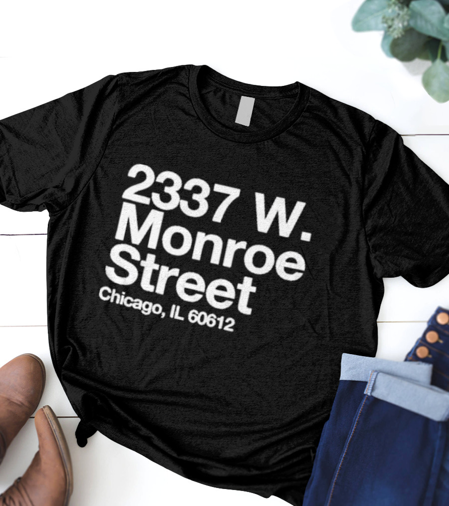 2337 W Monroe Street Chicago IL 60612 Black Panther Party Fred Hampton House T-Shirt