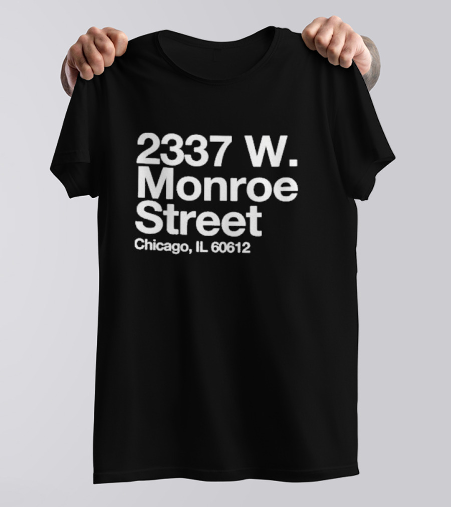 2337 W Monroe Street Chicago IL 60612 Black Panther Party Fred Hampton House T-Shirt