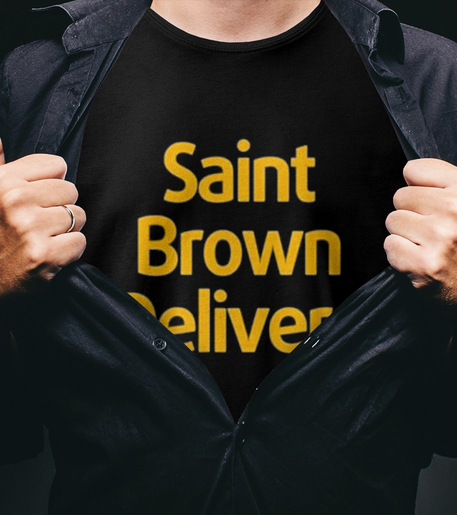 Saint Brown Delivers Amon-ra Det T-Shirt