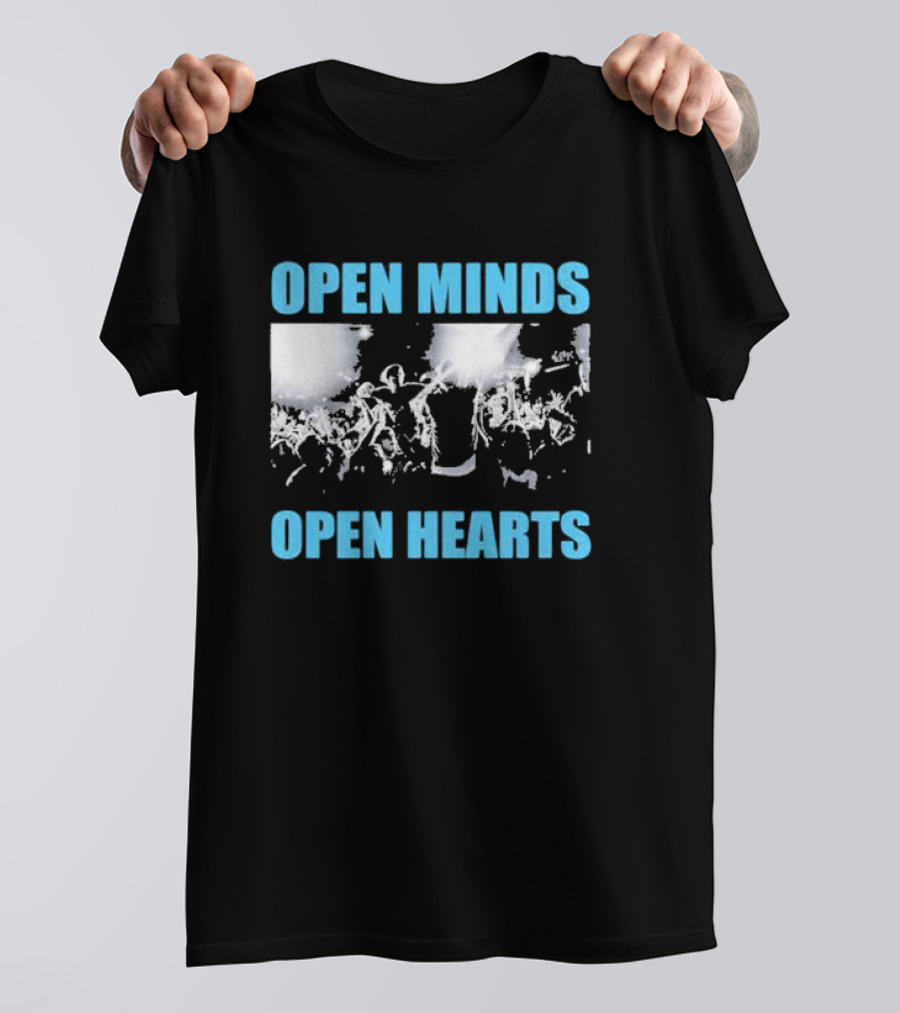 Open Minds Open Hearts Concert Crowd Bane T-Shirt