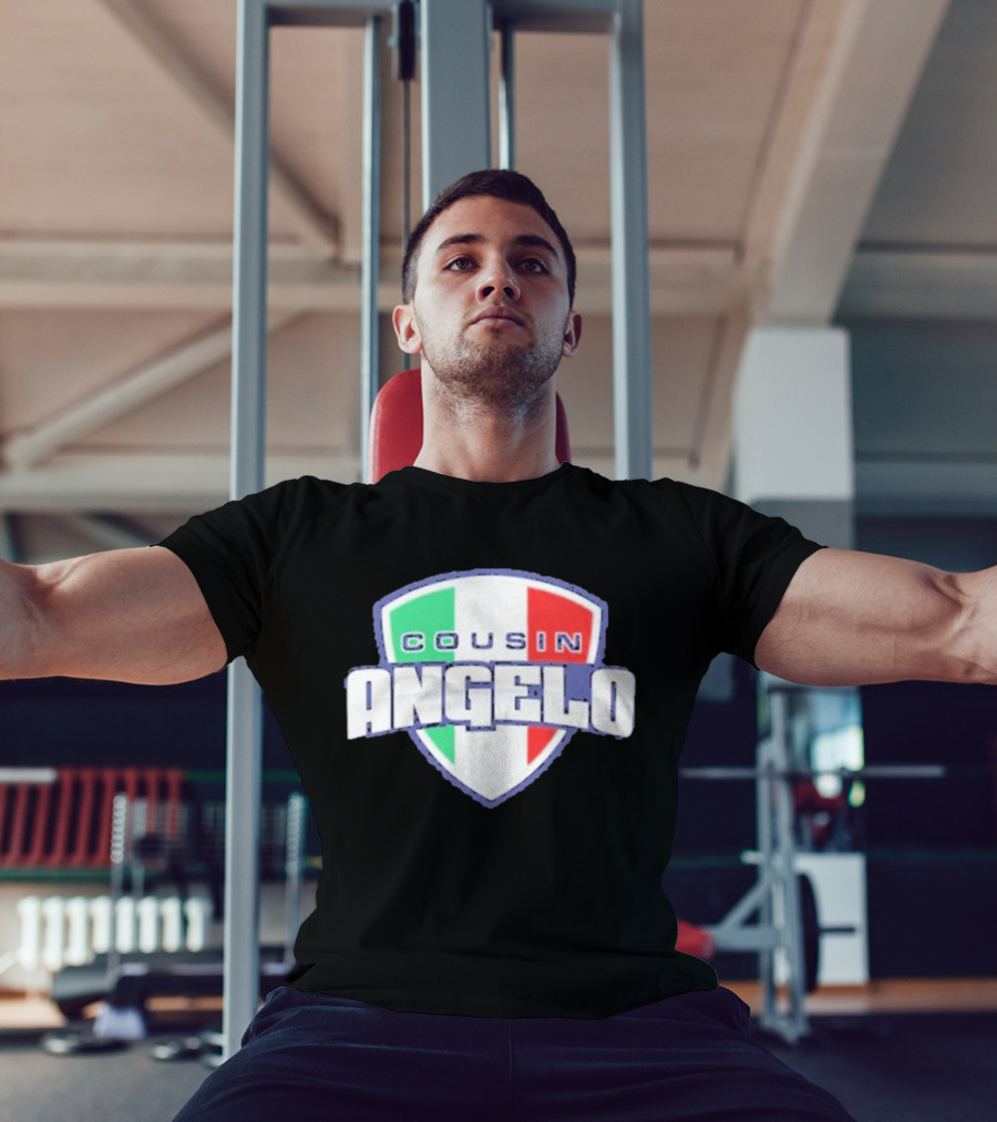 Cousin Angelo Italian Shield Tricolor T-Shirt