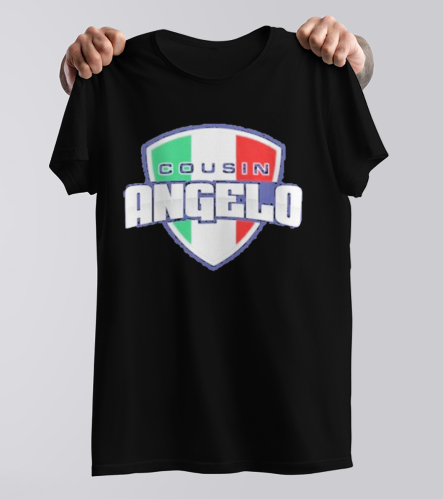 Cousin Angelo Italian Shield Tricolor T-Shirt