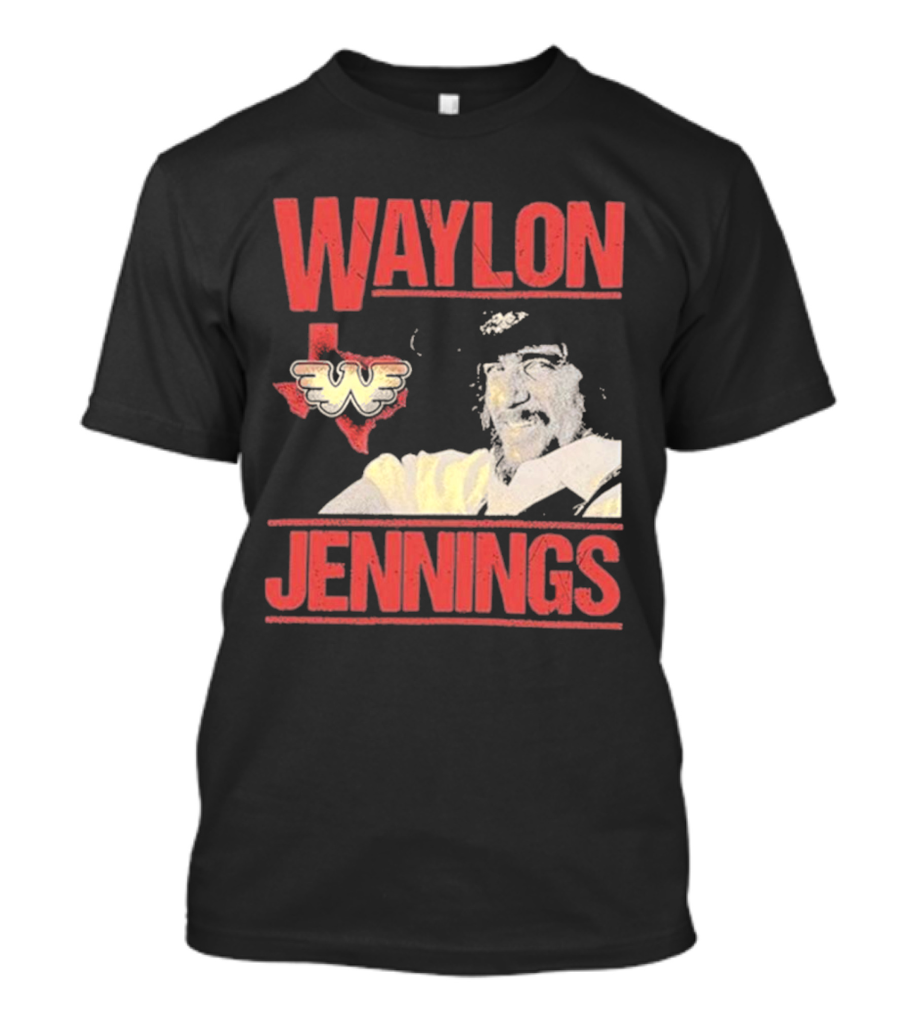 Waylon Jennings Flying W Texas T-Shirt