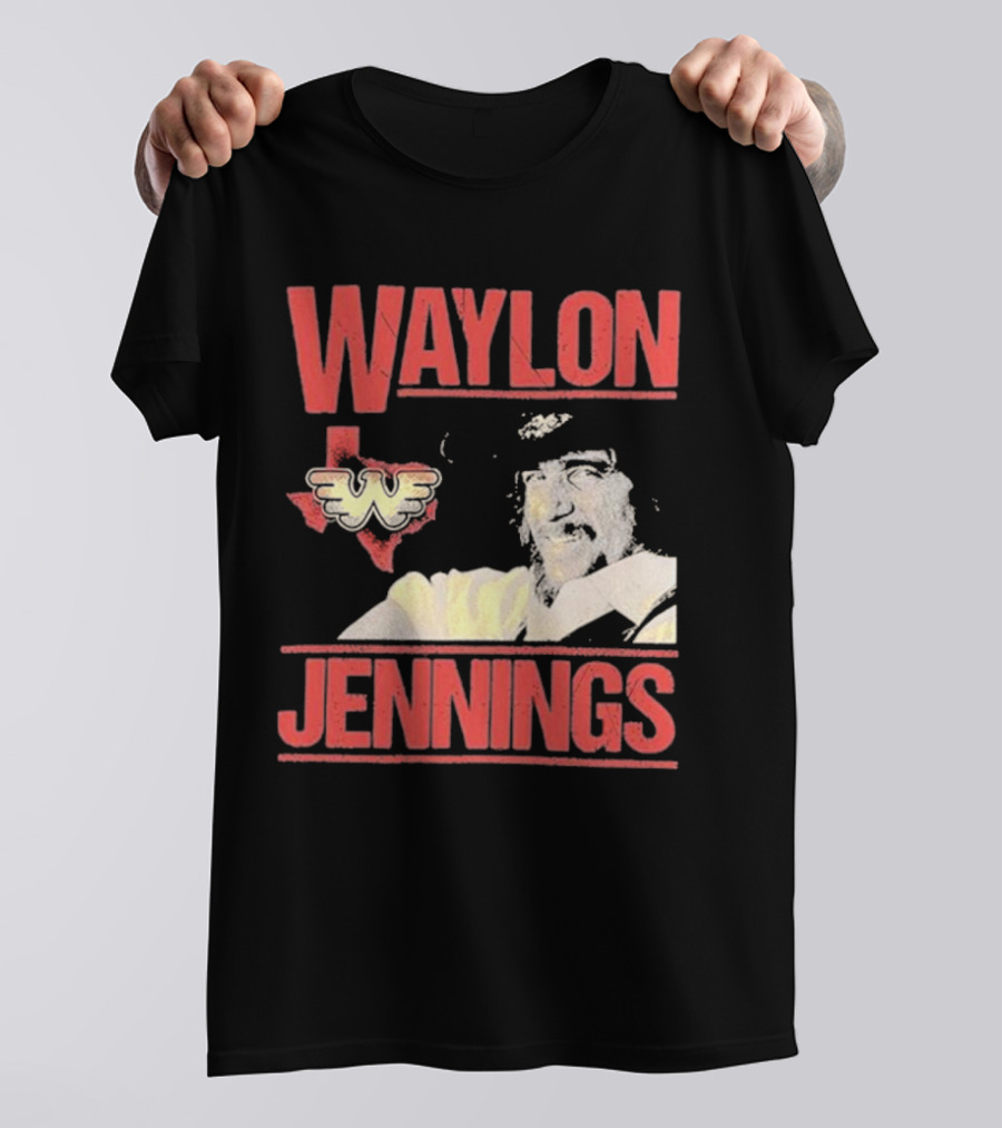 Waylon Jennings Flying W Texas T-Shirt