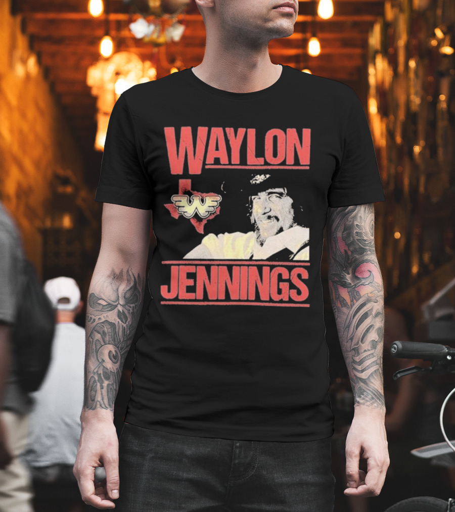 Waylon Jennings Flying W Texas T-Shirt