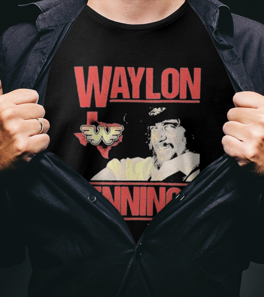 Waylon Jennings Flying W Texas T-Shirt
