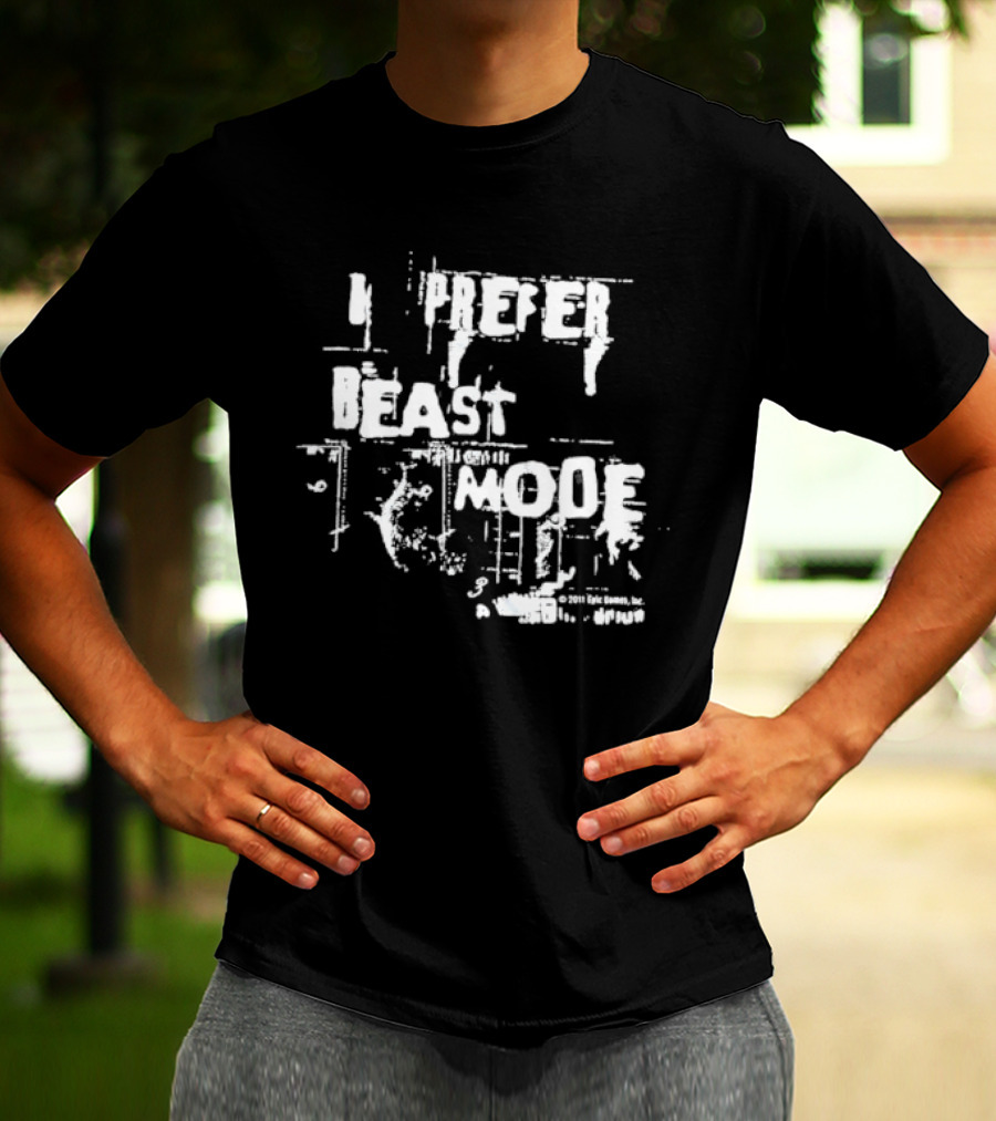 Gears Of War 3 I Prefer Beast Mode Epic Games 2011 T-Shirt