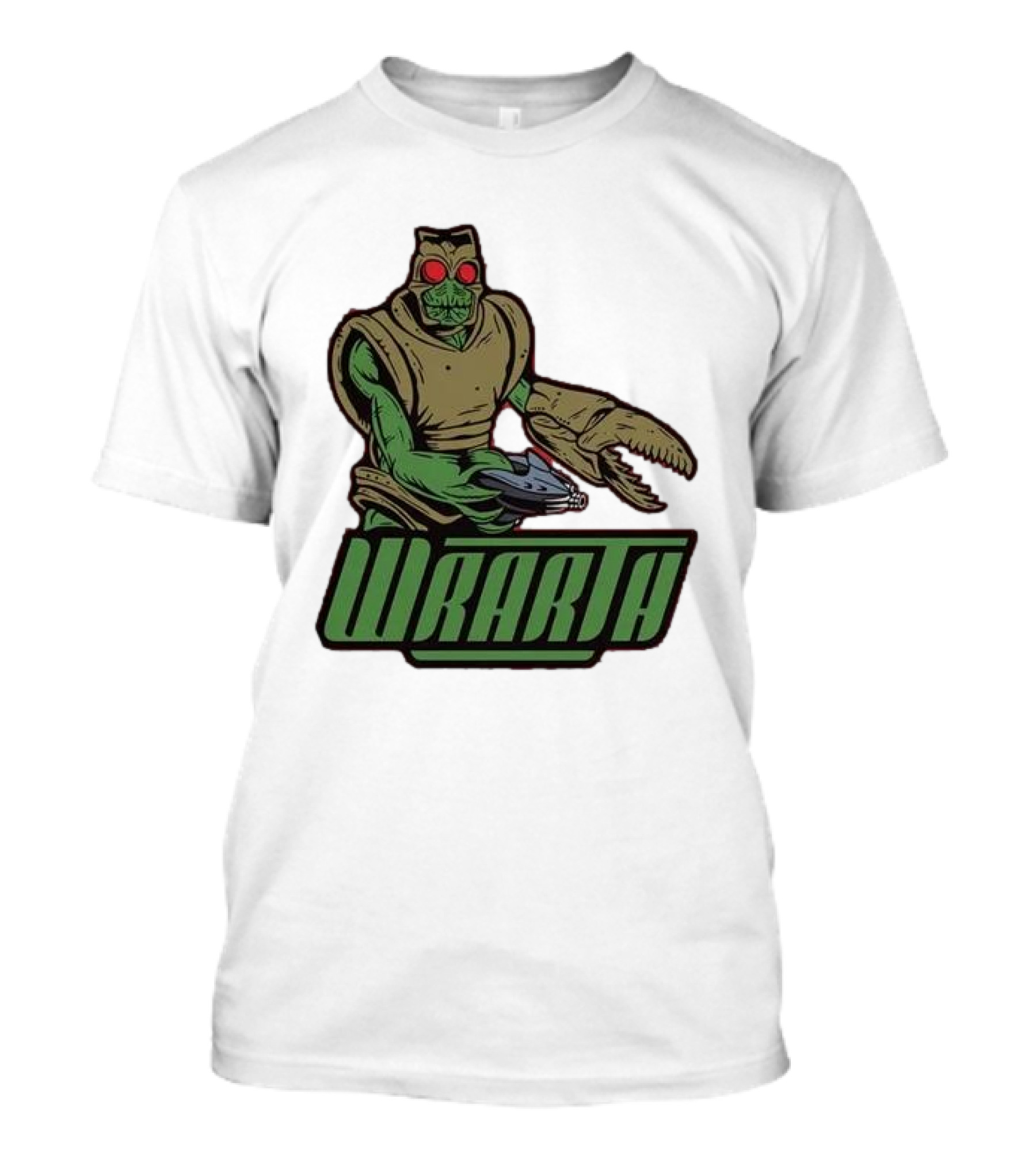 Wrarth Warrior Doctor Who Alien Creature With Claws And Spaceship Gun T-Shirt
