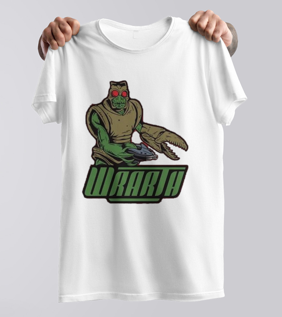 Wrarth Warrior Doctor Who Alien Creature With Claws And Spaceship Gun T-Shirt