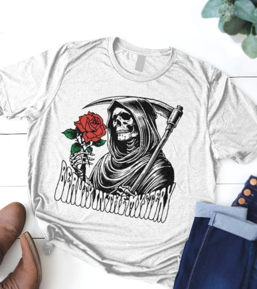 XPLR Beauty In The Mystery Grim Reaper Rose T-Shirt