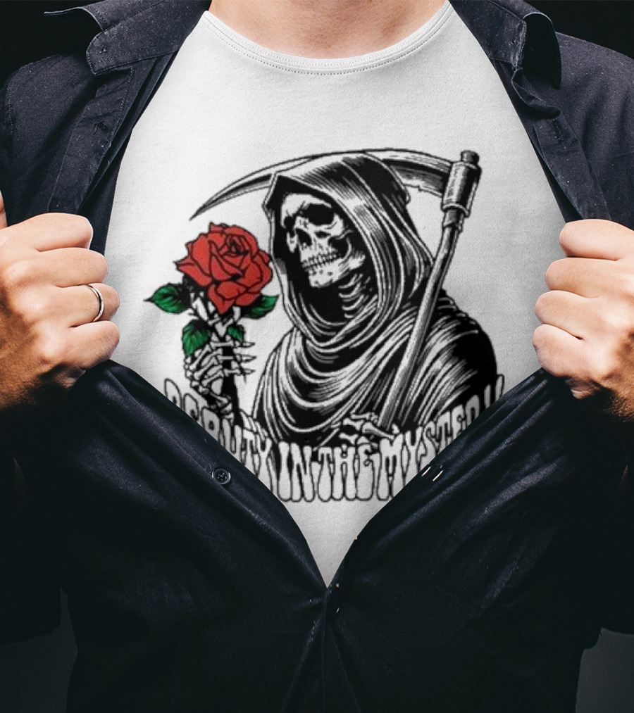 XPLR Beauty In The Mystery Grim Reaper Rose T-Shirt