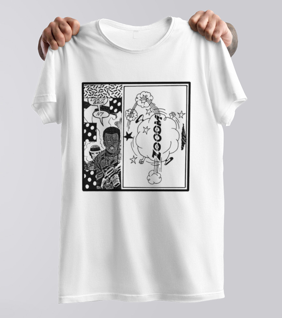 Zooom N7 Lick It Back Comic Art Panel T-Shirt