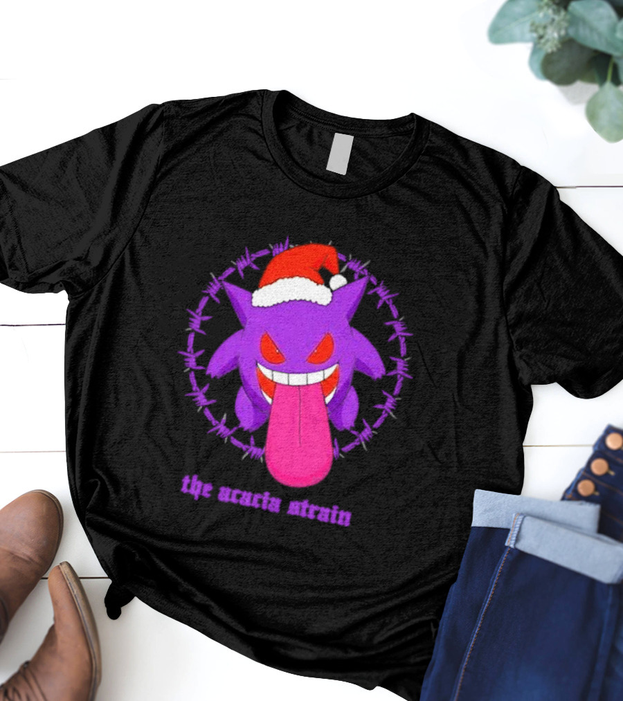 The Acacia Strain Gengar Santa Barbed Circle T-Shirt